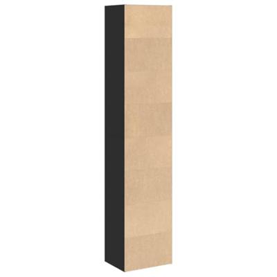 Boekenkast 40x30x189 cm bewerkt hout zwart
