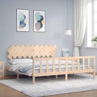 Bedframe zonder matras massief grenenhout 200x200 cm - thumbnail