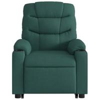 Sta-op-massagestoel verstelbaar stof donkergroen - thumbnail