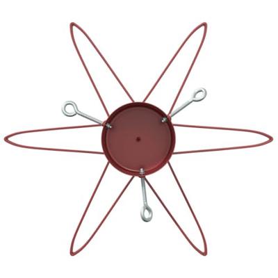 Kerstboomstandaard 1.73 Rood 49 x 49 x 15,5 cm Staal