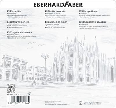 Eberhard Faber EF-516124 Kleurpotloden Metaaletui A 24 Stuks
