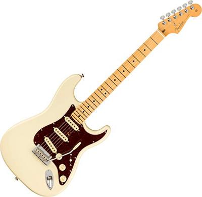 Fender American Professional II Stratocaster Olympic White MN elektrische gitaar met koffer