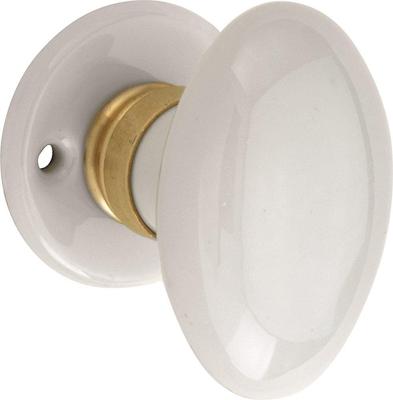 Knopg. porselein Evelyne MGO/wit Knopg. porselein Evelyne MGO/wit