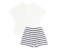 Pyjamashort voor kinderen met hartjesprint PETIT BATEAU marineblauw - thumbnail