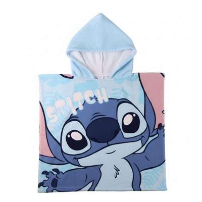 Poncho-Handdoek met Capuchon Stitch Blauw 55 x 77 cm