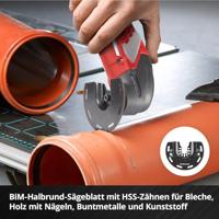 Einhell 708170 XXL -CASE Aluminiumoxide, Chroom-vanadium staal, BiM, HCS, HM Multitool toebehorenset 40 mm 1 set(s) - thumbnail