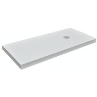 Wastafelblad Wiesbaden Rechthoek 100x46x5,5cm MDF Hoogglans Wit 1 Afvoergat - thumbnail