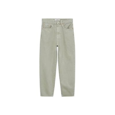 Mango cropped high waist tapered fit jeans lichtgroen Mango cropped high waist tapered fit jeans lichtgroen