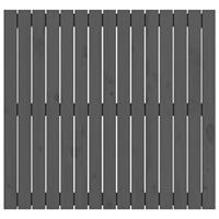 Wandhoofdbord 95,5x3x90 cm massief grenenhout grijs - thumbnail