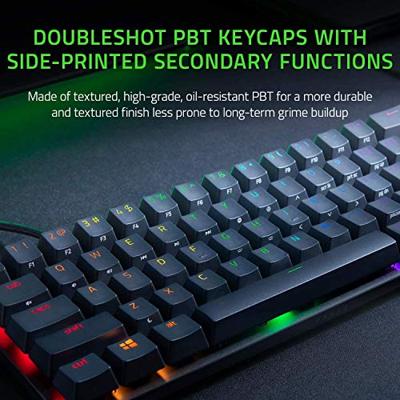Razer Huntsman Mini Zwart - Razer Linear Red