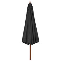 Parasol met houten paal 330 cm antraciet - thumbnail