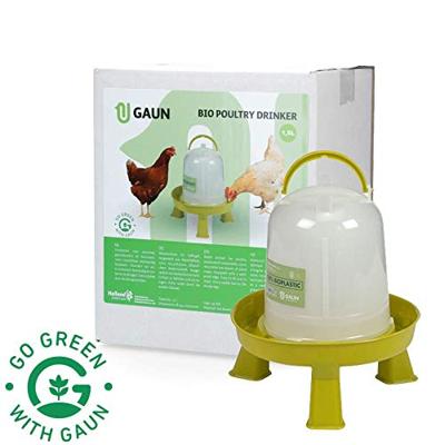 Pluimvee drinktoren 1,5 l Bio green lemon op pootjes Pluimvee drinktoren 1,5 l Bio green lemon op pootjes