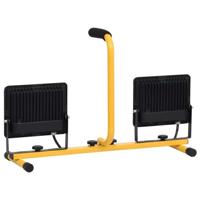 VidaXL Spotlight met handvat led 2x50 w warmwit - thumbnail