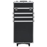Make-up trolley aluminium zwart - thumbnail