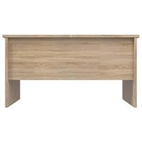 Salontafel 80x50x42,5 cm bewerkt hout sonoma eikenkleurig - thumbnail