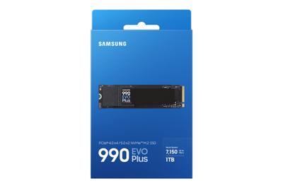 Samsung MZ-V9S1T0BW 990 EVO Plus SSD, 1 TB, M.2, PCIe 4.0, 7150 MB/s, 1350000 IOPS, Black - thumbnail