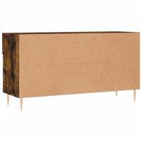 Schoenenbank 102x35x55 cm bewerkt hout gerookt eikenkleurig - thumbnail