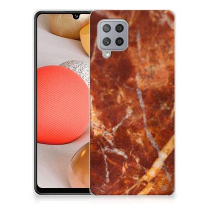 Samsung Galaxy A42 | TPU | Siliconen hoesje | Marmer Bruin Samsung Galaxy A42 | TPU | Siliconen hoesje | Marmer Bruin