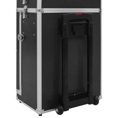 Make-up trolley aluminium zwart - thumbnail