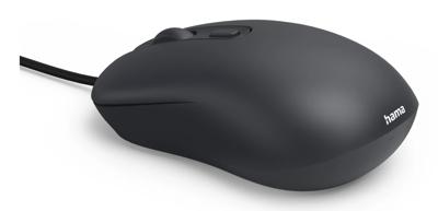 Hama CM-200 Muis Kabelgebonden Optisch Zwart 4 Toetsen 1600 dpi