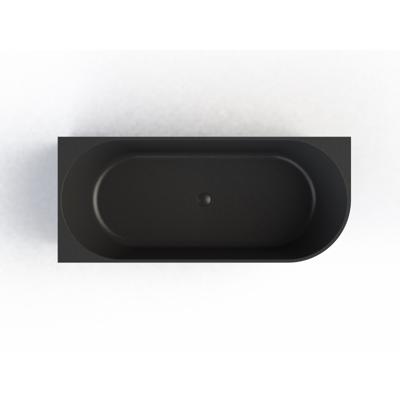 Ligbad Arqua Pinto Muurbad 160*70 cm Links Mat Zwart Arcqua Ligbad Arqua Pinto Muurbad 160*70 cm Links Mat Zwart Arcqua