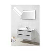 Wiesbaden Trendline badmeubelset 100cm hoogglans wit met spiegel incl. geintegreerde led-verlichting - thumbnail