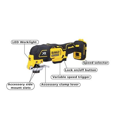 DeWalt DCS356N-XJ | Oscillerende multitool | body | 18V | borstelloos - DCS356N-XJ - thumbnail