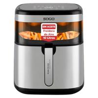 SOGO Human Technology Vision PRO1700 Airfryer 10 l 1700 W Zwart, RVS - thumbnail