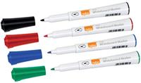 Nobo Glide whiteboardmarker, pak van 4 stuks, geassorteerde kleuren - thumbnail