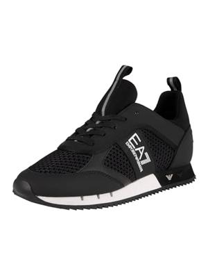 Emporio Armani EA7 Black & White Sneakers Heren Zwart - Maat 43 1/3 - Kleur: Zwart | Soccerfanshop