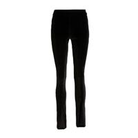 Ruby velvet flared tregging zwart - thumbnail