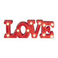 Neon LED lamp LOVE - rood - 30x10 cm - thumbnail