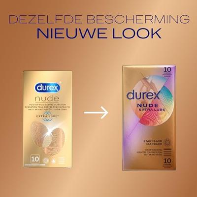 Durex Nude Condooms Extra Lube huid-op-huid gevoel (latex) - thumbnail