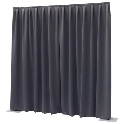 Wentex Pipe and drape Dimout gordijn 330x400cm geplooid donkergrijs
