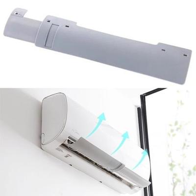 ZHENZHIMIND gepatenteerd regelbare Deflector lijkwade universele anti-rechte waait airconditioning windscherm (grijs)