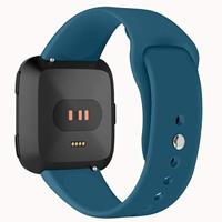 Fitbit Versa 1 / 2 & Lite siliconen bandje - Maat: Small - Blauwgroen - thumbnail