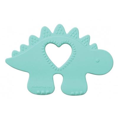 Manhattan Toy bijtring Unicorn junior 17 cm siliconen turquoise Manhattan Toy bijtring Unicorn junior 17 cm siliconen turquoise
