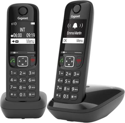 Draadloze telefoon Gigaset AS690 Duo Zwart Draadloze telefoon Gigaset AS690 Duo Zwart