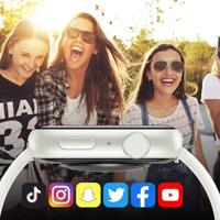 Smartwatch Forever IGo Watch 3 JW-500 Wit 1,8" - thumbnail