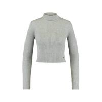 America Today ribgebreide coltrui Kendall mid grey melange - thumbnail