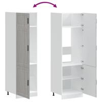 Keukenkast Porto bewerkt hout grijs sonoma eiken - thumbnail