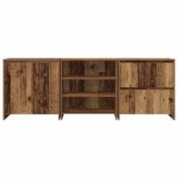 Dressoirs met plank Anders 3 pcs Oud hout 70 x 41 x 75 cm Bewerkt hout - thumbnail
