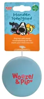 Hondenspeelgoed bal latex buurpoes 7.5cm blauw - thumbnail