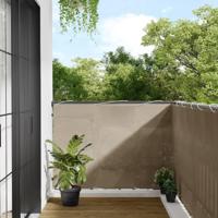 VidaXL Balkonscherm 120x800 cm 100% oxford polyester taupe - thumbnail