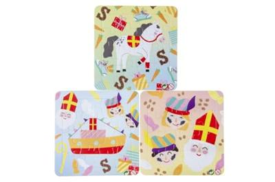Puzzel Sint en piet 13,5cm 16 stukjes