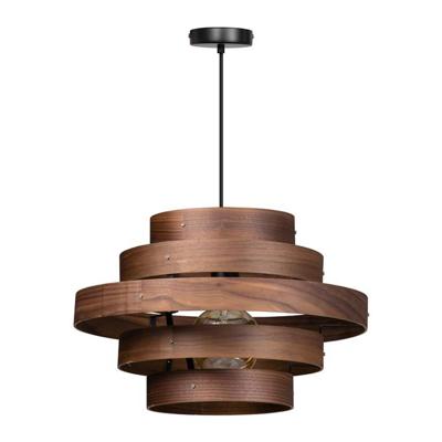 ETH Stoere hanglampWalnut 5-rings houtbruin - 05-HL4452-77 ETH Stoere hanglampWalnut 5-rings houtbruin - 05-HL4452-77