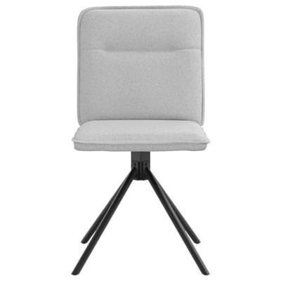 Eetkamerstoelen 2 st stof wolk grijs Eetkamerstoelen 2 st stof wolk grijs