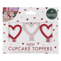 Ginger Ray cupcake toppers 6 stuks | 20 stuks - thumbnail