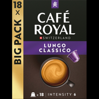 Cafe Royal Lungo Classico Big Pack 18 Capsules 93 g bij Jumbo - thumbnail
