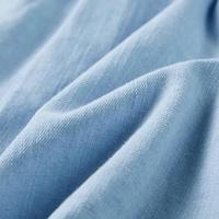 Kinderjurk met ruches 140 zachtblauw - thumbnail